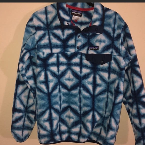 Patagonia blue tie die synchilla small - Picture 2 of 3